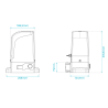 Bravo 500 Motorline® - Portail coulissant